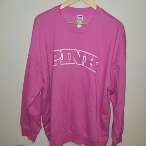 PINK Victoria's Secret Fuchsia campus crew